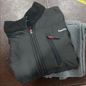Reebok Black and Gray Activewear Set